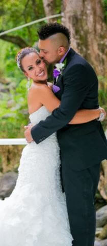 Jodi Stewart and Sean Paul on their big day.